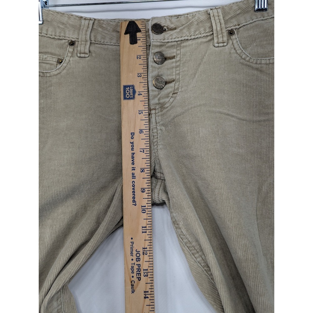 Mudd Corduroy Flare Jeans Tan Button Fly Women's‎ Size 11 - Picture 6 of 9